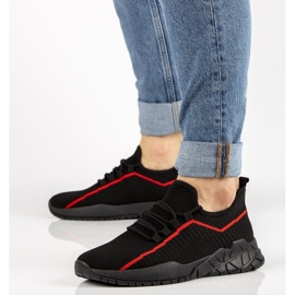 Miesten tennarit Filippo MTN2291 / 21 Bk Rd musta punainen 1