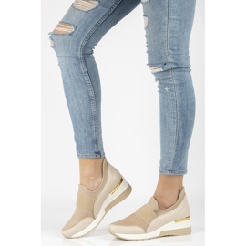 Nahkaiset lenkkarit Filippo 089 beige 1