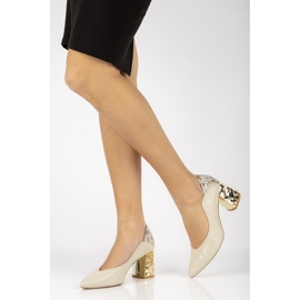 Pumps korkokengät Filippo 05042 beige 1
