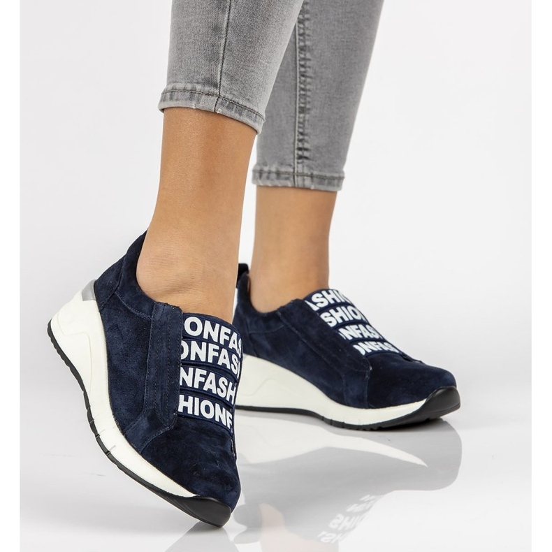 Nahkalenkkarit Filippo DP2053 / 21 Nv laivastonsininen 1