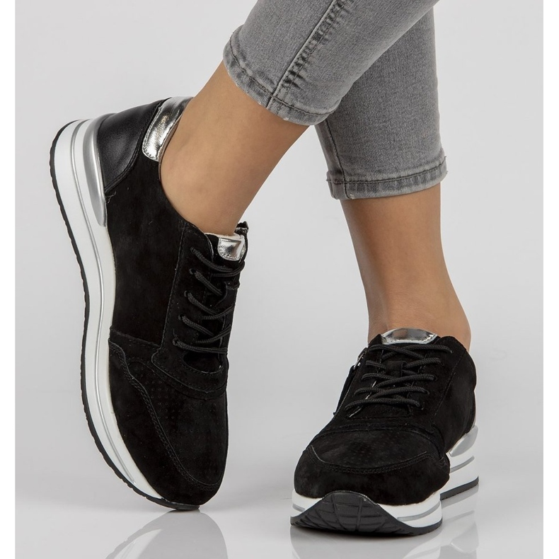 Nahkalenkkarit Filippo DP2049 / 21 Bk mustat 1