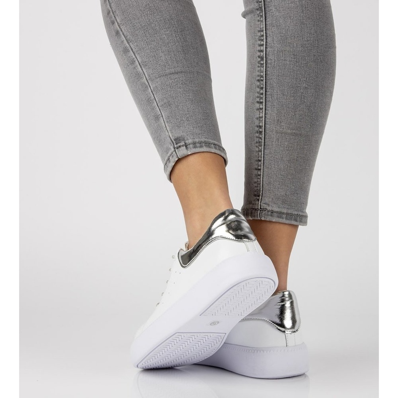 Nahkakengät Filippo DP2157 / 21 Wh valkoinen 2