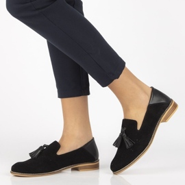 Nahkaiset mokasiinit Filippo DP2332 / 21 Bk musta 1