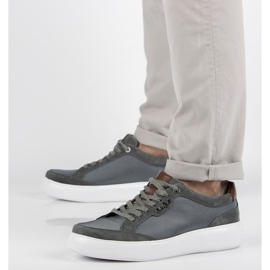 Nahkakengät Filippo MP2398 / 21 Gr harmaa 2