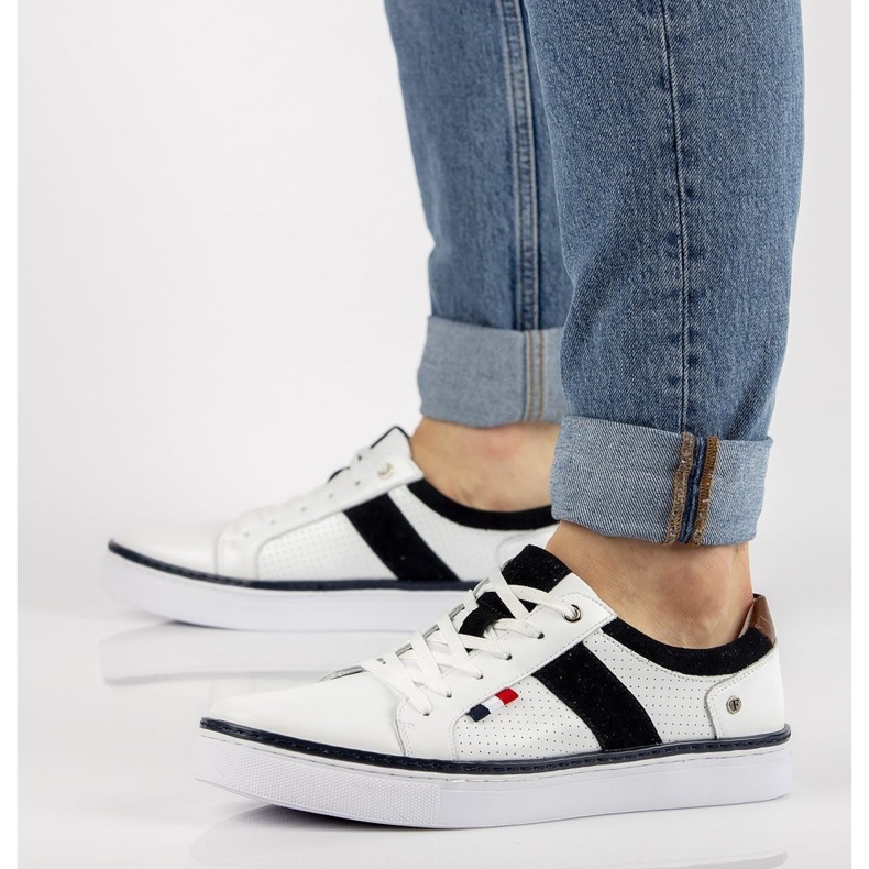 Nahkakengät Filippo MP2330 / 21 Wh valkoinen 1