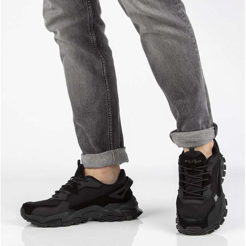 Nahkakengät Filippo MSP2122 / 21 Bk mustat 2