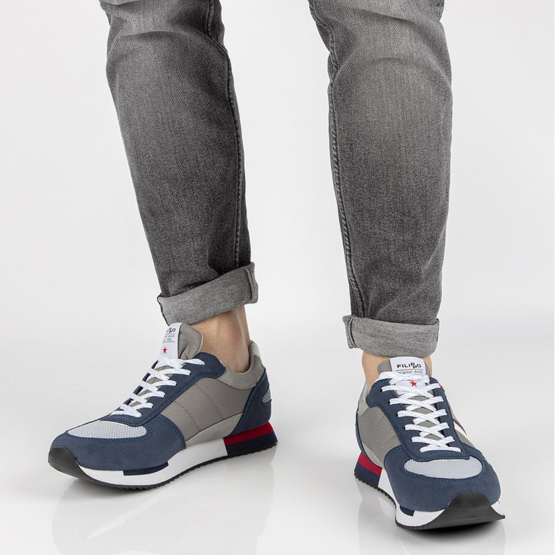 Filippo MSP2129 / 21 Nv Gr kengät harmaat laivastonsiniset laivastonsininen 2