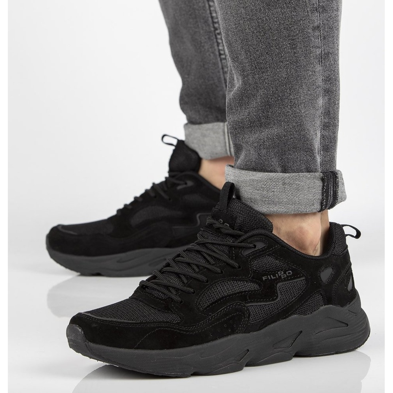 Nahkalenkkarit Filippo MSP2116 / 21 Bk mustat 1