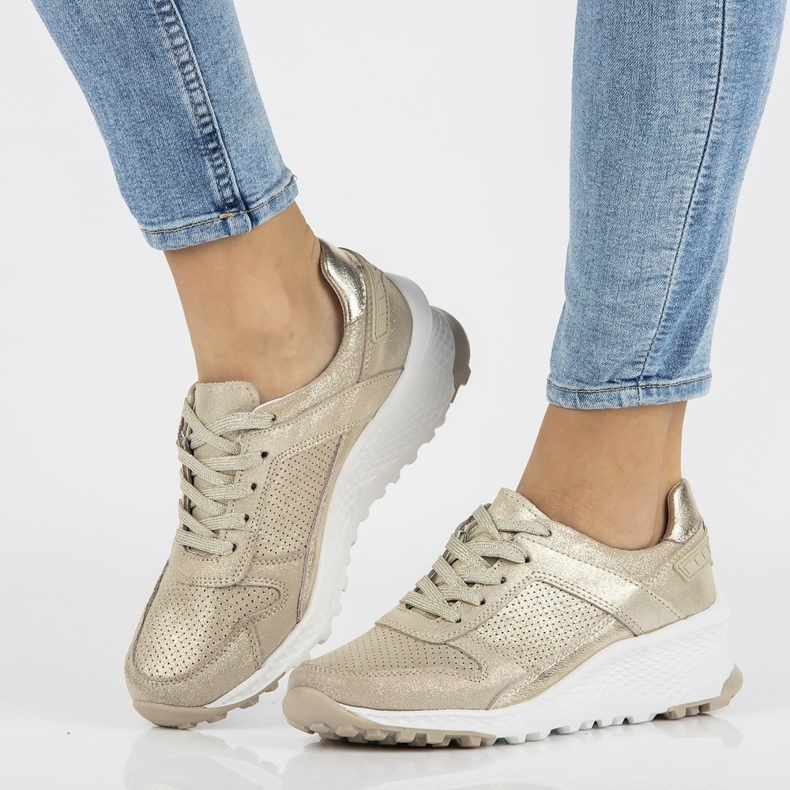 Nahkalenkkarit Filippo DP2008 / 21 Go golden kultainen 1