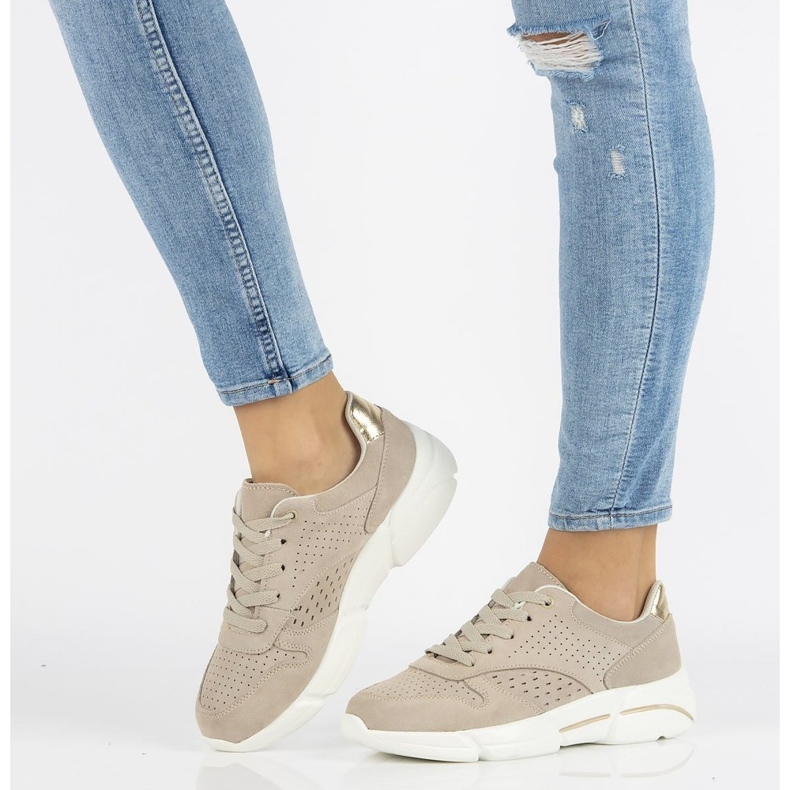 Nahkalenkkarit Filippo DP2156 / 21 Beige 1