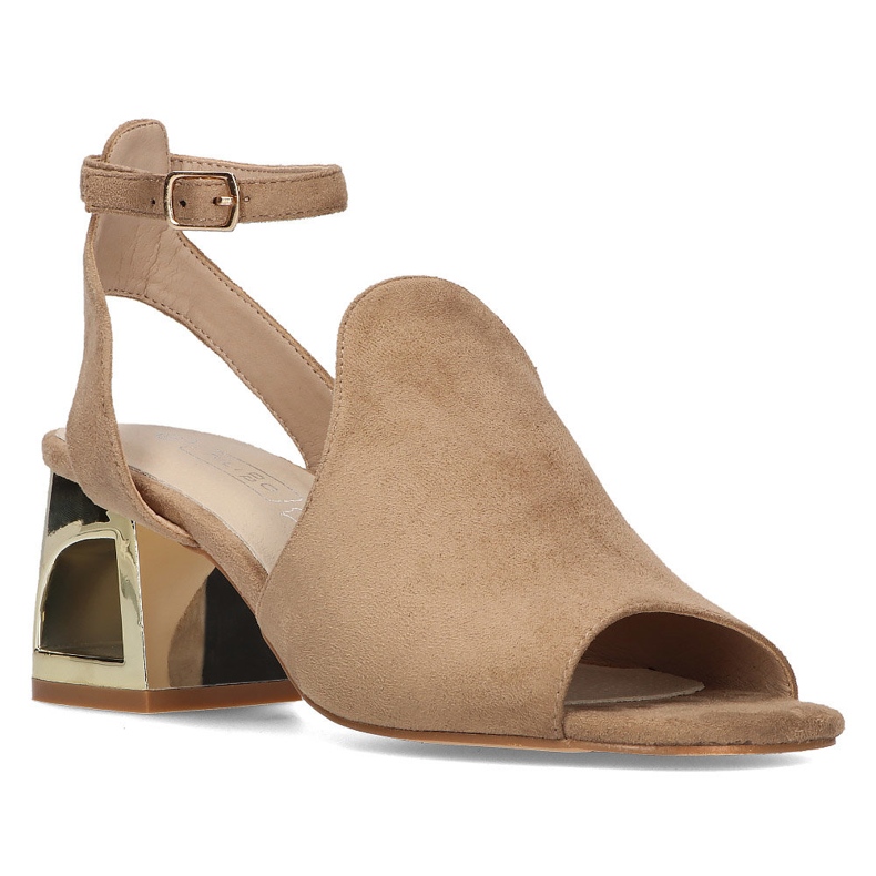 Filippo DS2107 / 21 Beiget korkeakorkoiset sandaalit 1