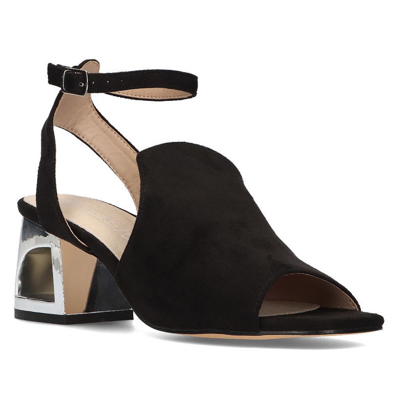 Mustat Filippo DS2107 / 21 Bk -korkoiset sandaalit 1