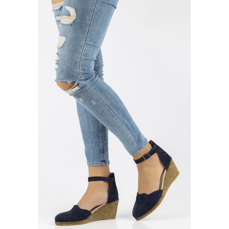 Nahkasandaalit Filippo DS1394 / 21 Nv laivastonsininen 2