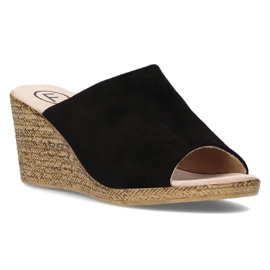 Nahkaiset tossut Filippo DK2143 / 21 Bk mustat 1