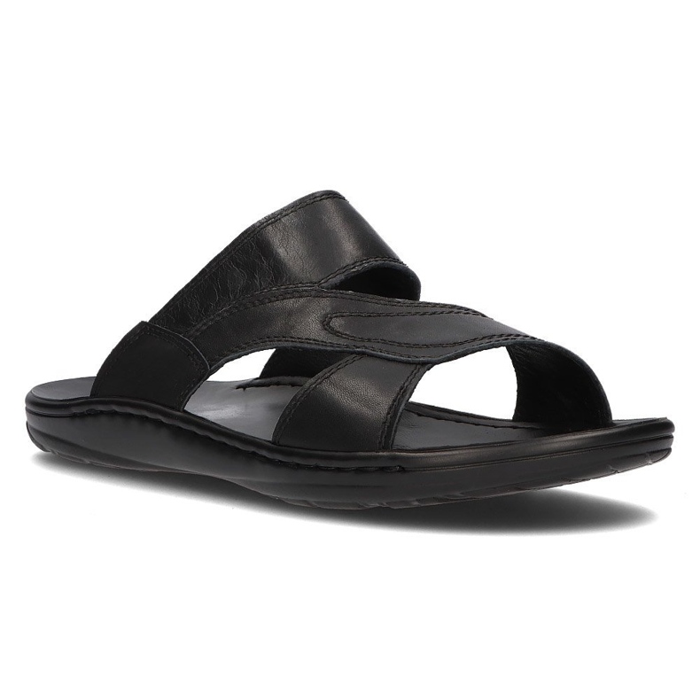 Miesten nahkaiset tossut Filippo MK2304 / 21 Bk musta 1