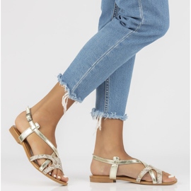 Nahkasandaalit Filippo 05186-25 / 00-5 kultaiset kultainen 1