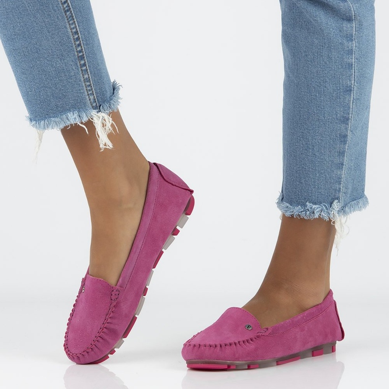 Nahkahousut Filippo DP2037 / 21 Fh pinkki vaaleanpunainen 1