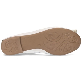 Nahkainen Filippo 103 ballerina valkoinen 1