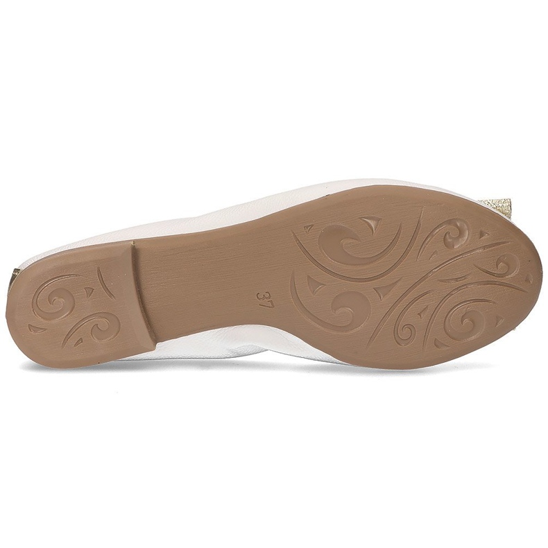 Nahkainen Filippo 103 ballerina valkoinen 1