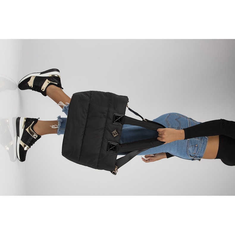 Nahkaiset lenkkarit Filippo DP3170 / 21 Go musta kulta 1