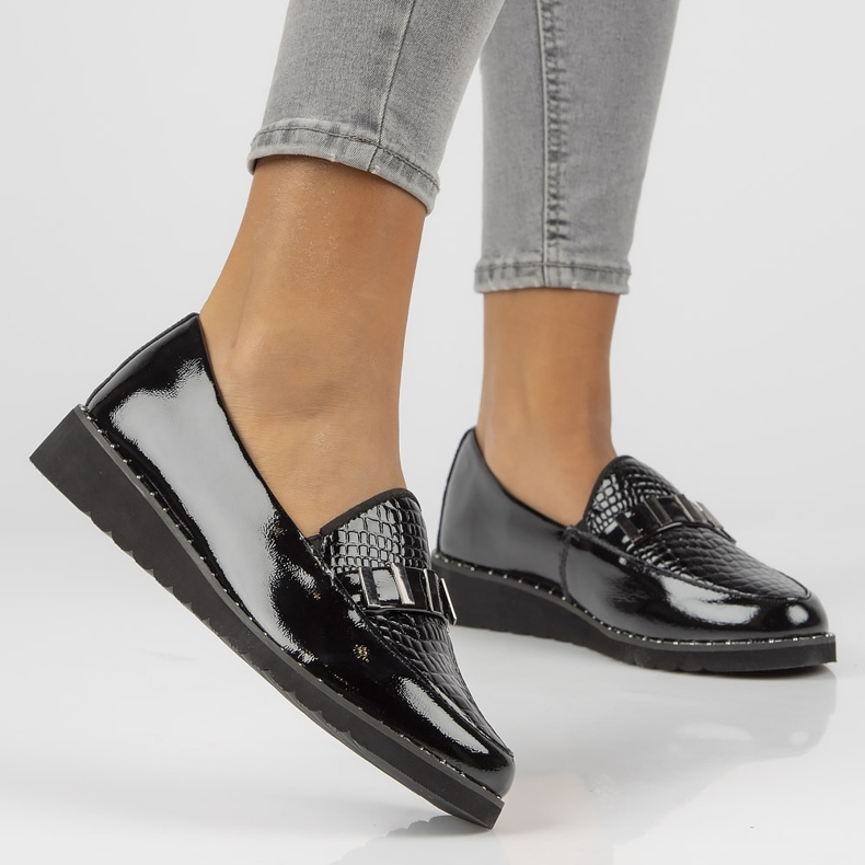 Nahkaiset mokasiinit Filippo DP1515 / 21 Bk L musta 1