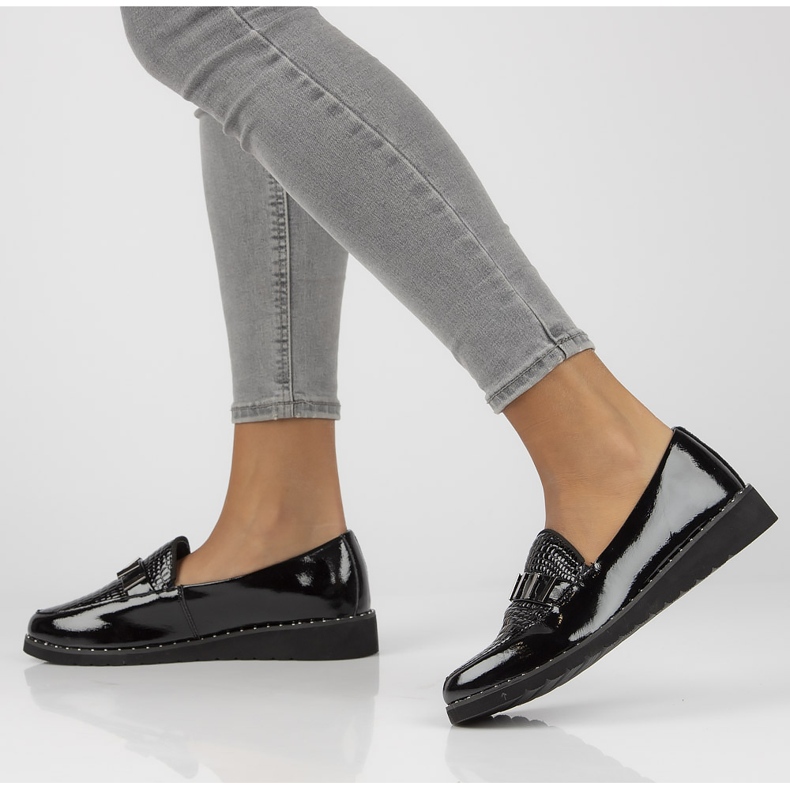 Nahkaiset mokasiinit Filippo DP1515 / 21 Bk L musta 2