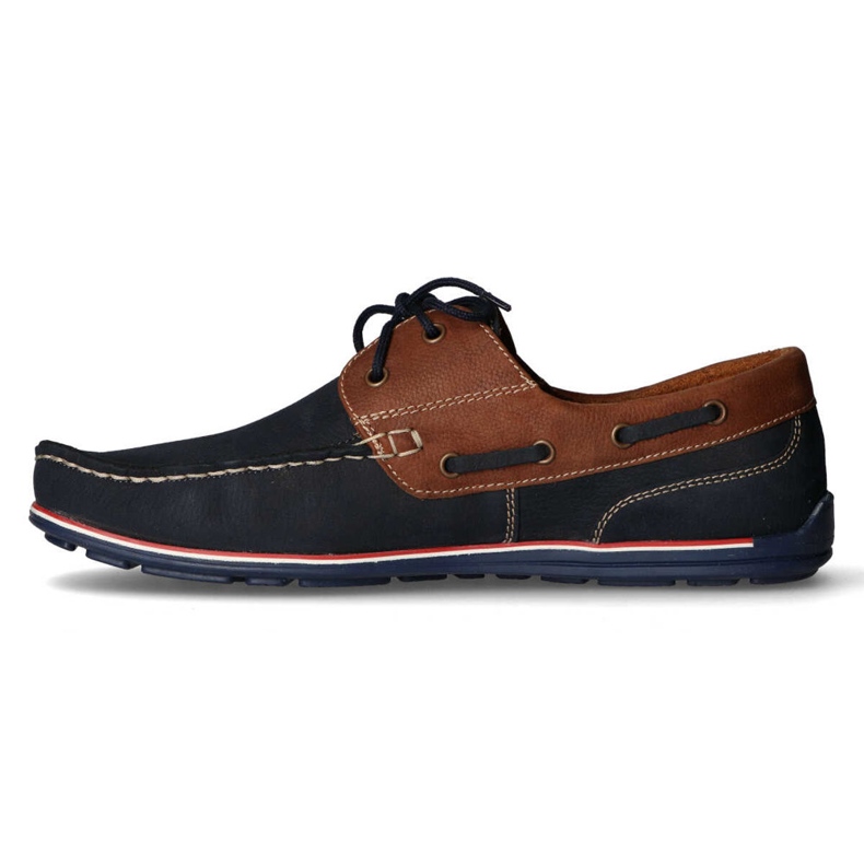 Loafers Filippo 1774 K Granat + Ruskea nubukki tummansininen 2