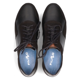 Nahkakengät Filippo 1755 mustat 1