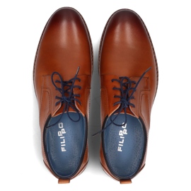 Nahkakengät Filippo 1726 ruskea 1