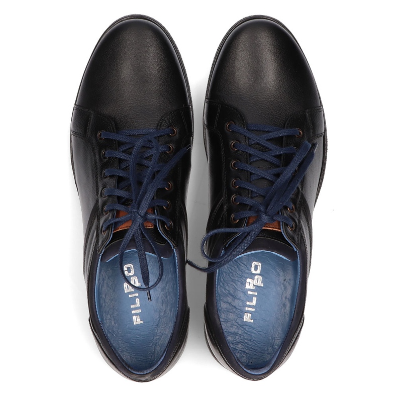 Nahkakengät Filippo 1703 mustat 1