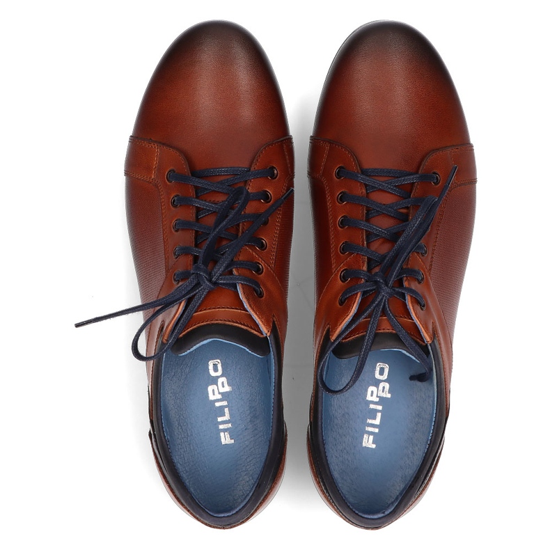 Nahkakengät Filippo 1690 ruskea 1