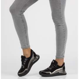 Nahkaiset lenkkarit Filippo 120 mustat 1