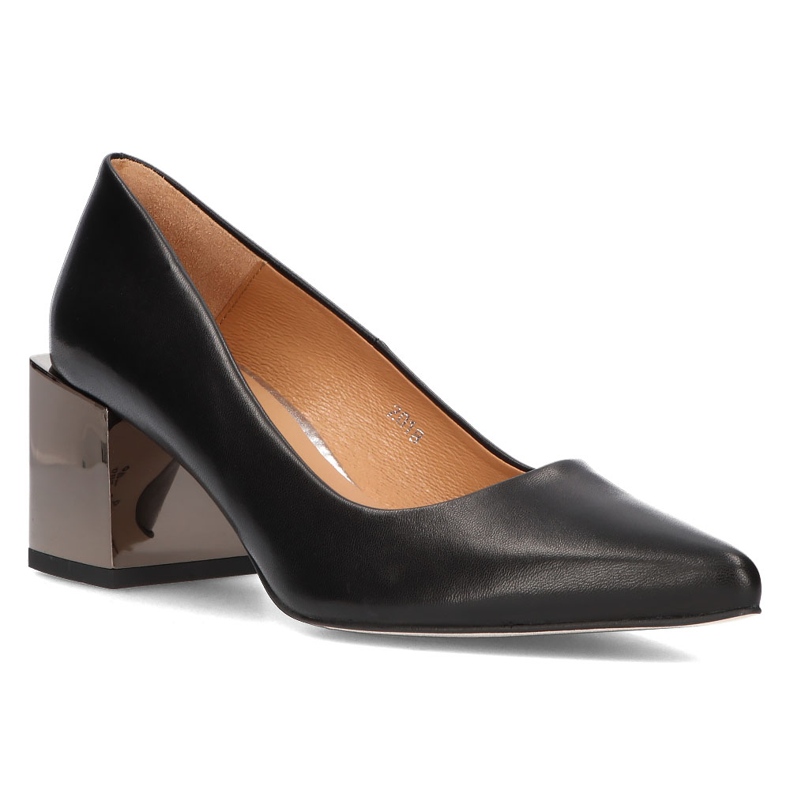 Nahka Filippo 2018 pumput Musta nikkeli 1