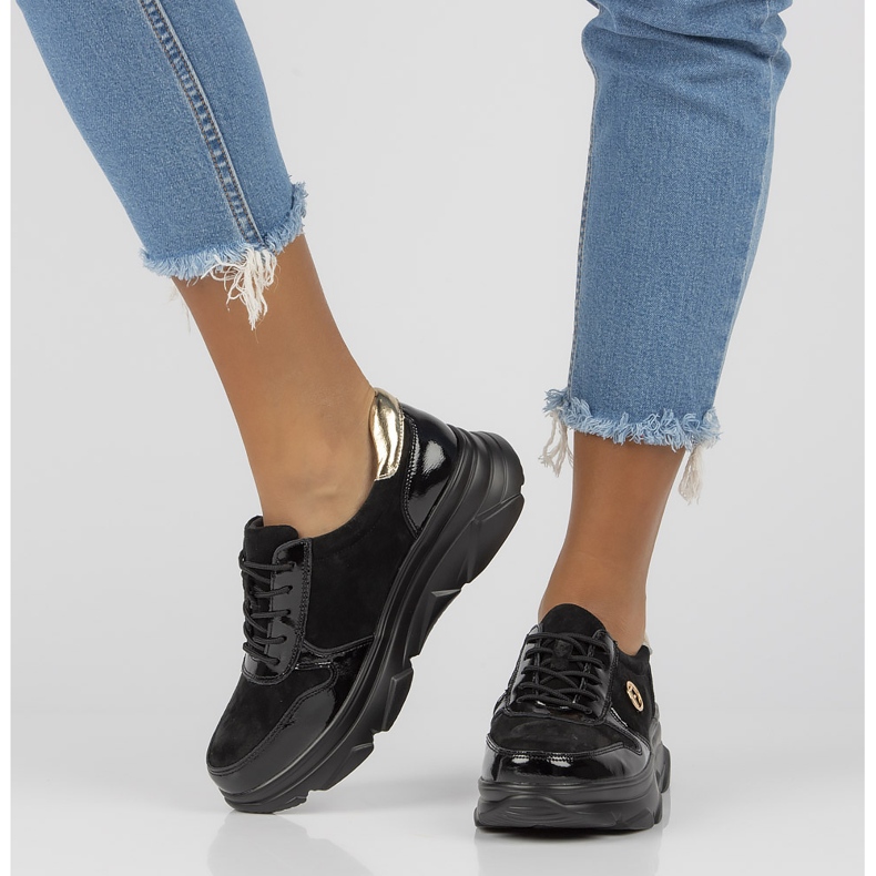 Nahkalenkkarit Filippo DP3185 / 22 Bk mustat 1