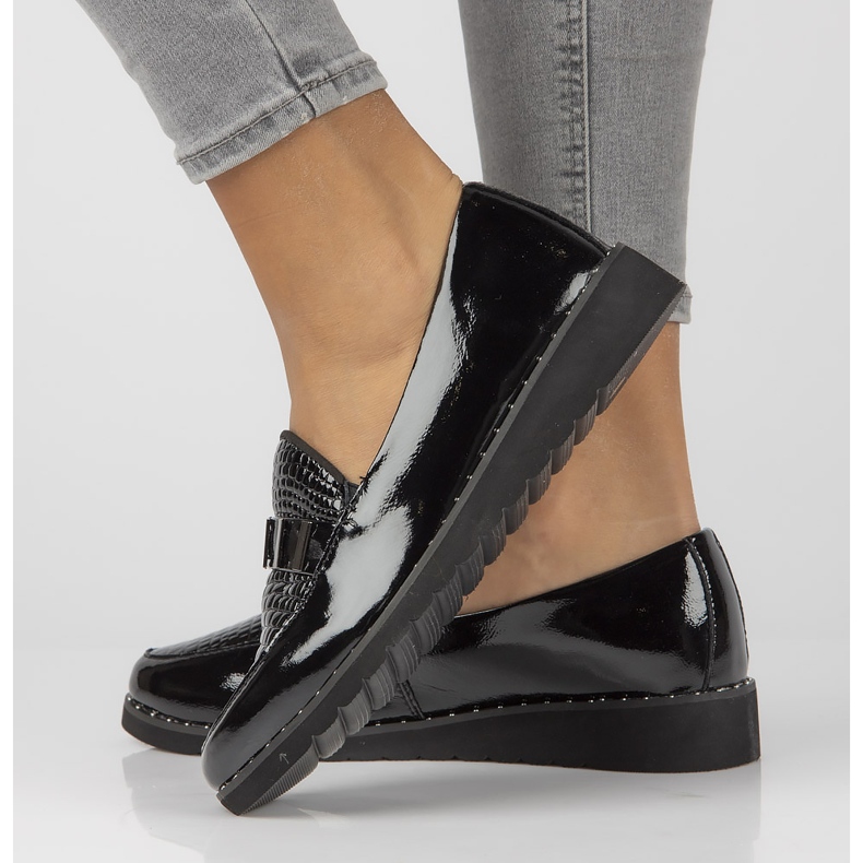 Nahkaiset mokasiinit Filippo DP1515 / 22 Bk L musta 2