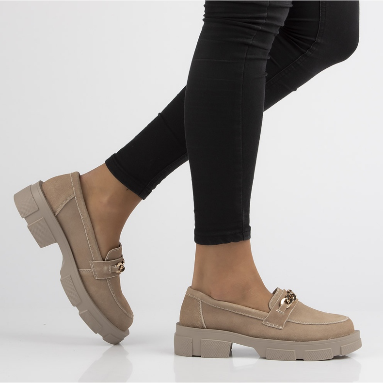 Nahkakengät Filippo DP3221 / 22 Beige 1