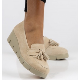 Nahkakengät Filippo DP3162 / 22 Beige 2