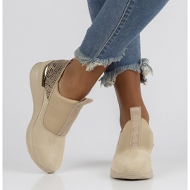 Nahkalenkkarit Filippo DP1689 / 22 Beige 2