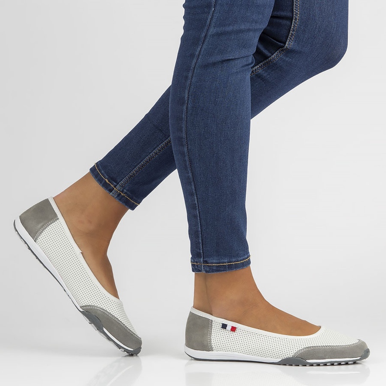 Nahkakengät Filippo DP142 / 22 Wh Gr valko-harmaa valkoinen 1