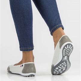 Nahkakengät Filippo DP142 / 22 Wh Gr valko-harmaa valkoinen 2