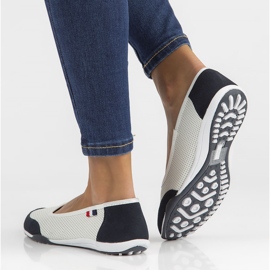 Nahkakengät Filippo DP142 / 22 Wh Nv valkoinen ja laivastonsininen 2