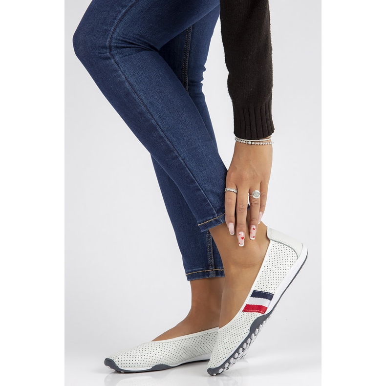 Nahkakengät Filippo DP2063 / 22 Wh valkoinen 1