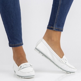 Nahkahousut Filippo DP3629 / 22 Wh valkoinen 1