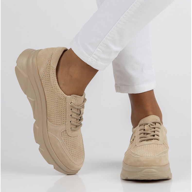 Nahkalenkkarit Filippo DP2138 / 22 Be Beige 1