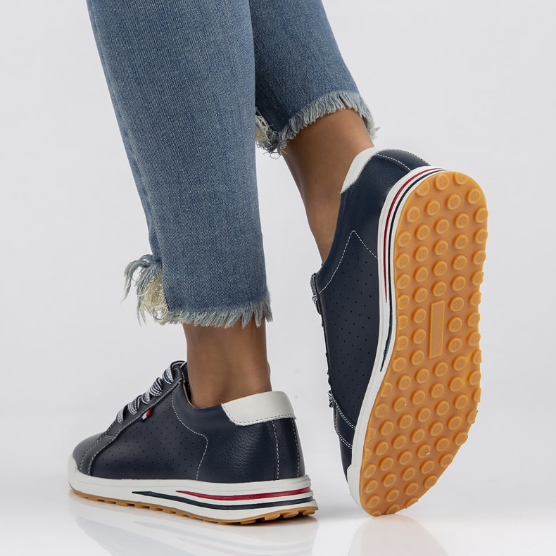 Nahkakengät Filippo DP3509 / 22 Nv laivastonsininen 2