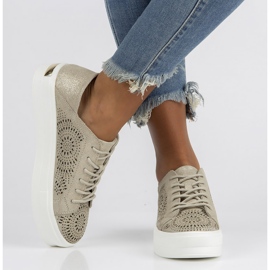 Nahkakengät FILIPPO DP3529 / 22 Go golden kultainen 2