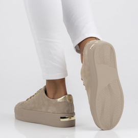 Nahkakengät FILIPPO DP3533 / 22 Beige 2