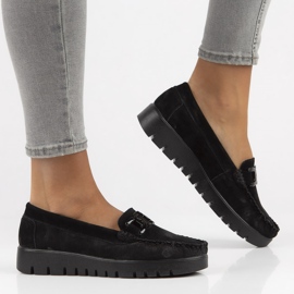 Nahkaiset mokasiinit Filippo DP3334 / 22 Bk musta 2