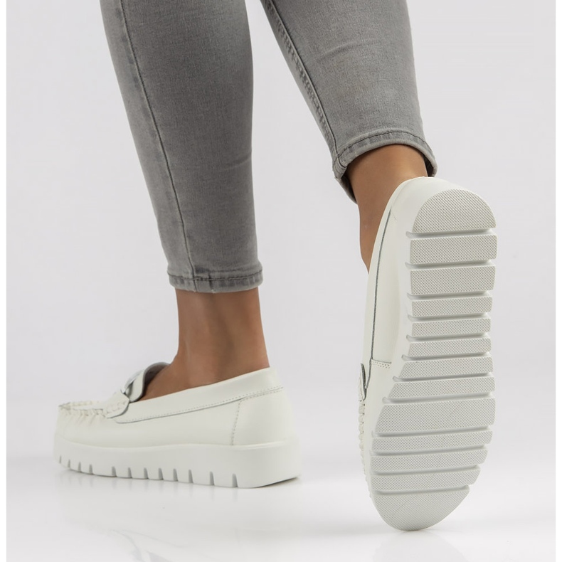 Nahkahousut Filippo DP3334 / 22 Wh valkoinen 1