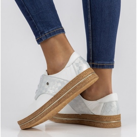 Nahkakengät Filippo 10123 valkoiset valkoinen 1